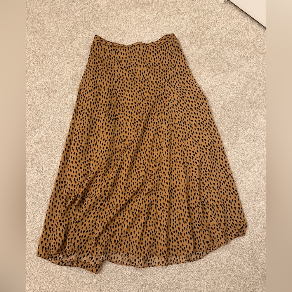 Banana Republic Brown Leopard Print Midi Skirt